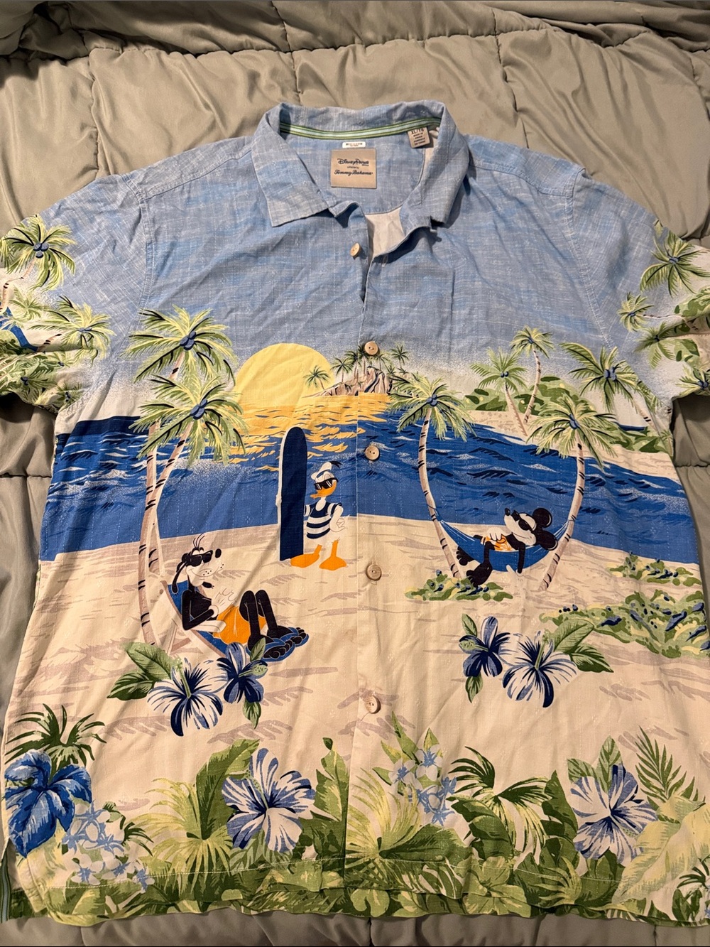 Tommy Bahama Disney Parks Collection Silk Button Down